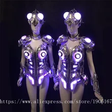 Модные с подсветкой Подиум Костюмы для бальных танцев сексуальный костюм Для женщин вечернее платье Косплэй этап ТВ показать одежду