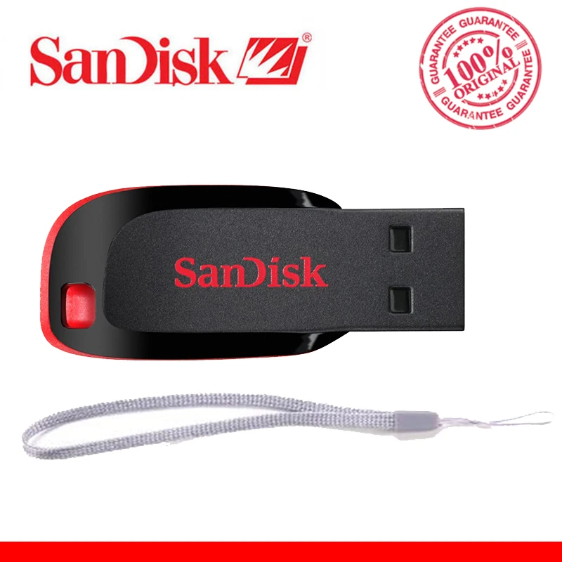 Флеш-накопитель sandisk CZ50, 8 ГБ, 16 ГБ, 32 ГБ, 64 ГБ, 128 ГБ, USB флеш-накопитель, шифрование, мини-карта памяти для автомобиля, USB флешка, ручка-накопитель