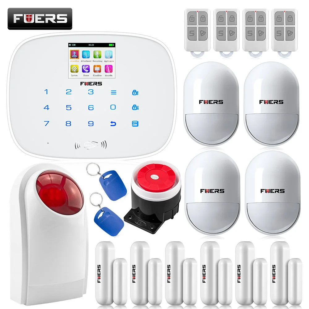 G19 Wireless&Wired GSM SMS Home Security Burglar Alarm ...