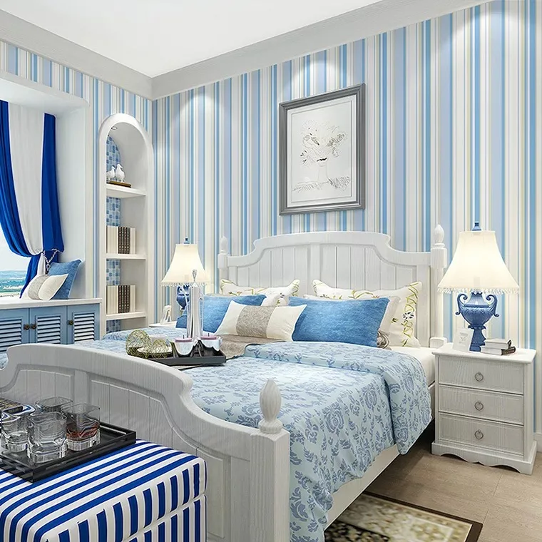 

Thin Modern Feature Brief Vertical Stripes Wallpaper Striped Wall Coverings Papel De Parede Home Decoration Non Woven Design