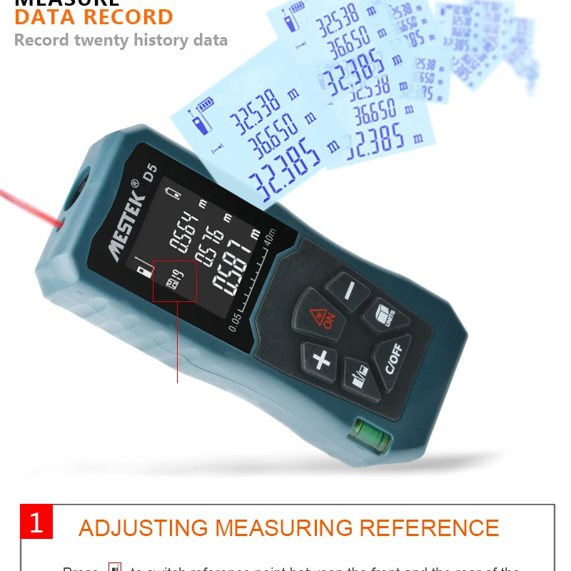 MESTEK 40 м 60 м 100 м лазерный дальномер цифровой лазерный дальномер с питанием от аккумулятора Лазерный Дальномер лента измерение расстояния