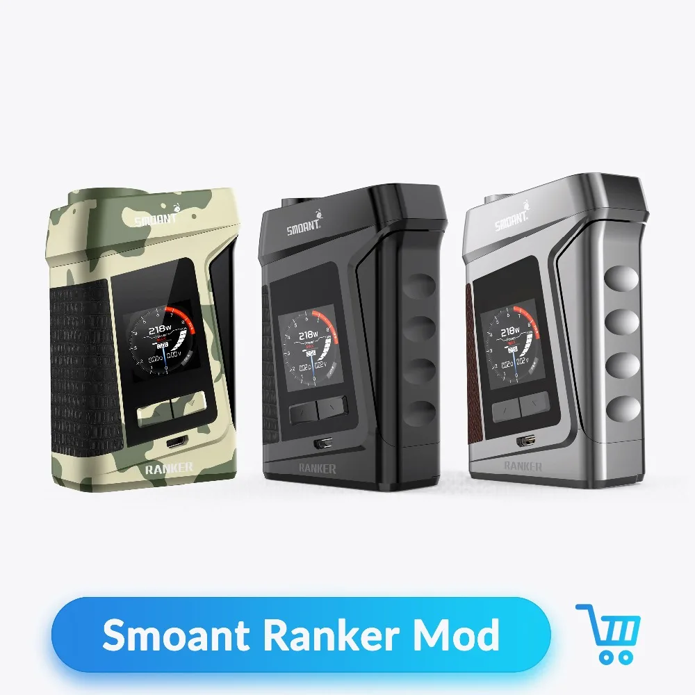 Smoant Ranker 218W TC Box Mod VW Variable Voltage Vape Mod Zinc Alloy Leather PK smoant cylon 218W Electronic Cigarette Mod Smoant Ranker 218W TC Box Mod VW Variable Voltage Vape Mod Zinc Alloy Leather PK smoant cylon 218W Electronic Cigarette Mod