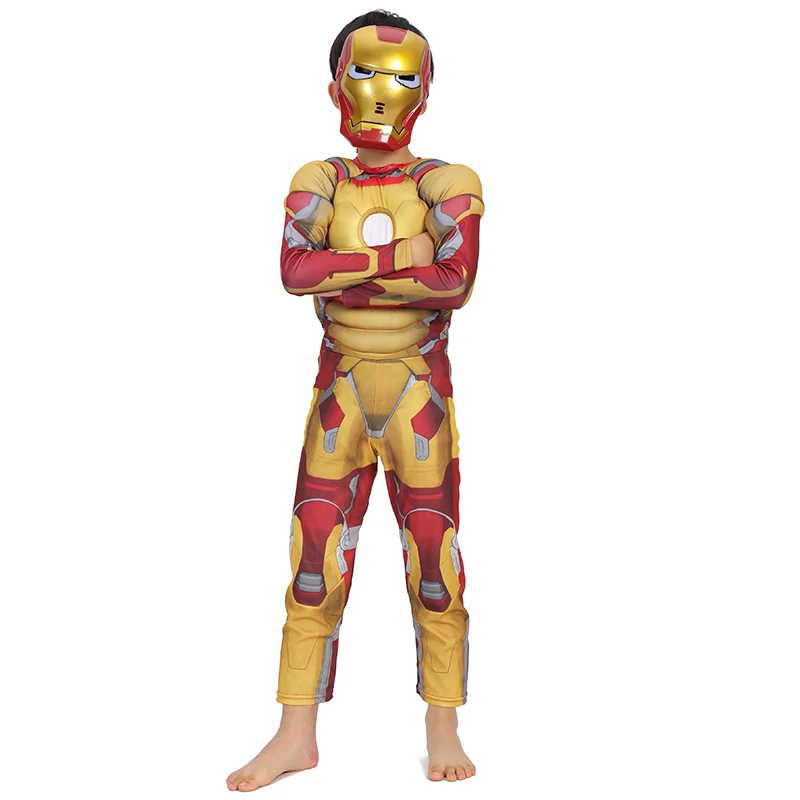cosplay costume iron man costume fancy dress costumes for kids ironman halloween costumes for Children Avengers boys anime