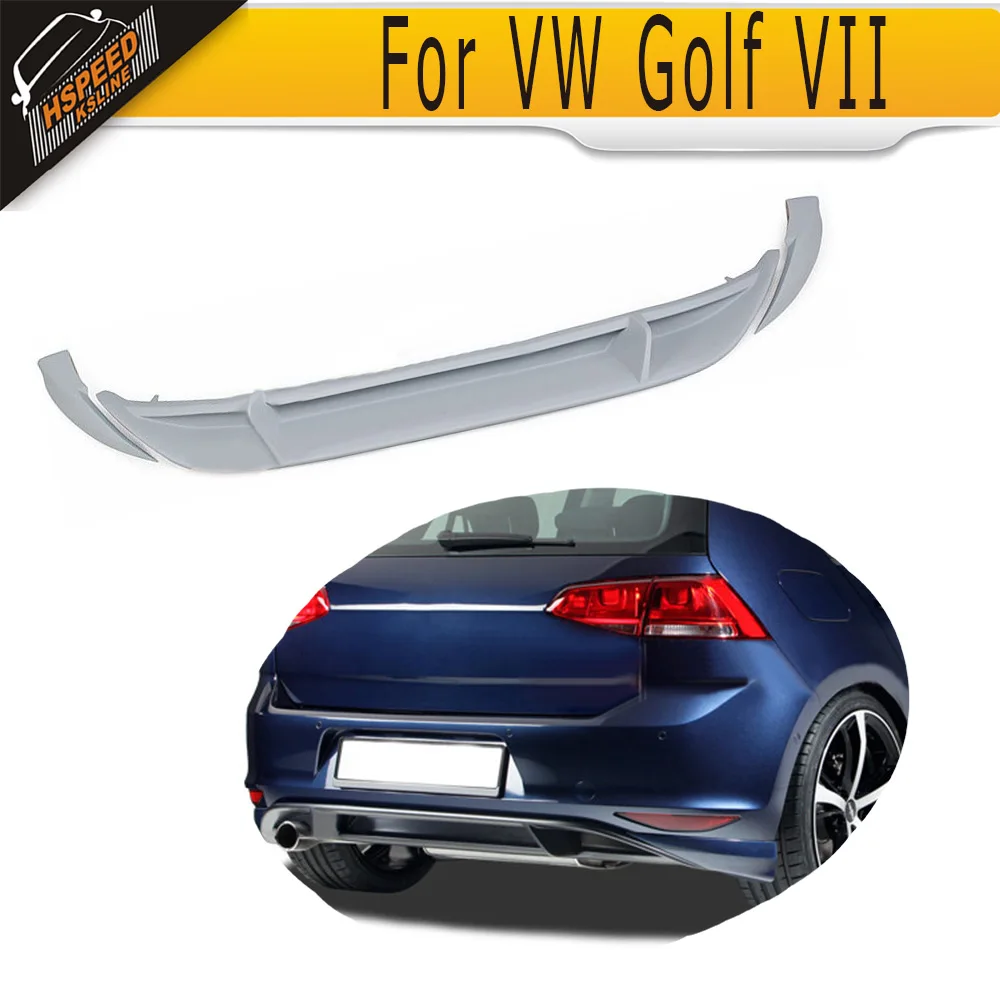 

PU car rear bumper lip auto rear diffuser for VW golf 7 VII fit MK7 2014-2016