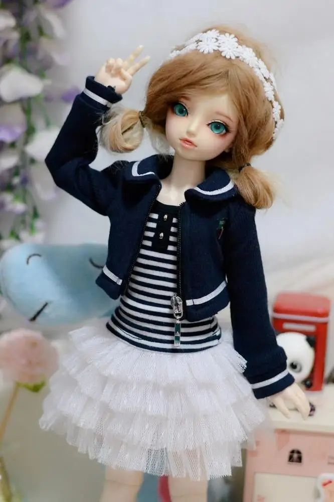 

[wamami] 249# Campus Dark Blue Coat/T-Shirt/Dress Suit 1/3 SD DZ DOD BJD Dollfie