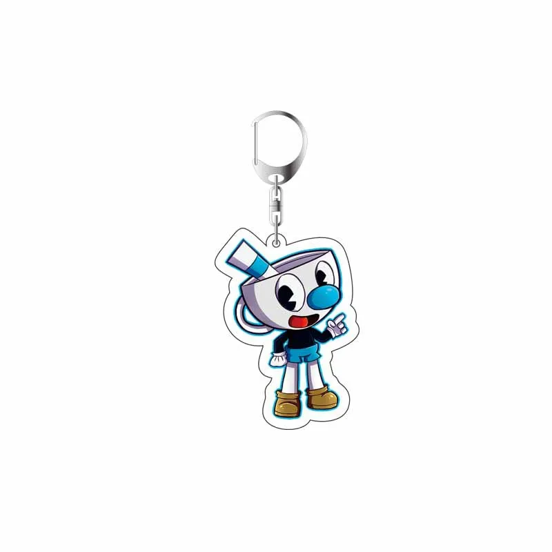 Брелок для игр Cuphead женщин и мужчин акриловый брелок ключей подарок 2020|Брелоки| |