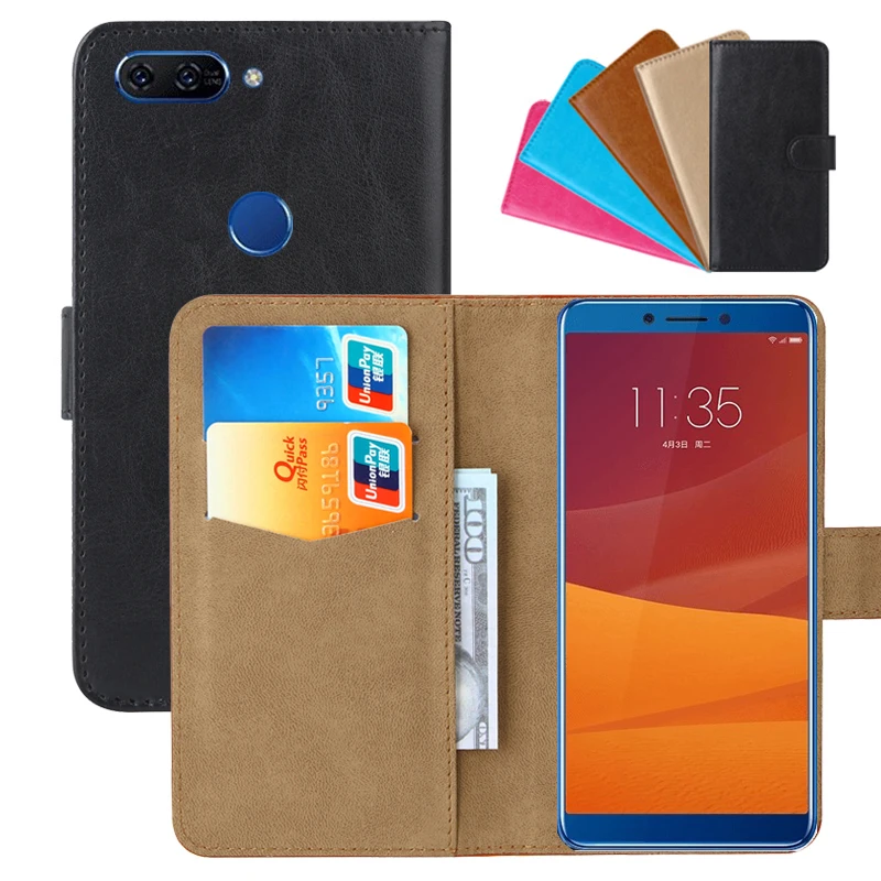 Роскошный чехол-кошелек для Lenovo K5 (K350t) Ретро флип-чехол из искусственной кожи