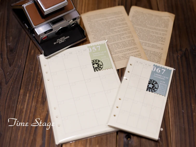 

A6 a5 loose-leaf menology hardiron refill filofax personal Monthly calendar Monthly planners