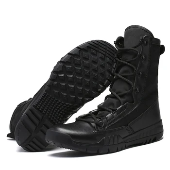 

Brand Men's Boots Military boot Combat Mens Chukka Ankle Bot Tactical Big Size Army Bot Male Shoes Safety Motocycle Boots B31006