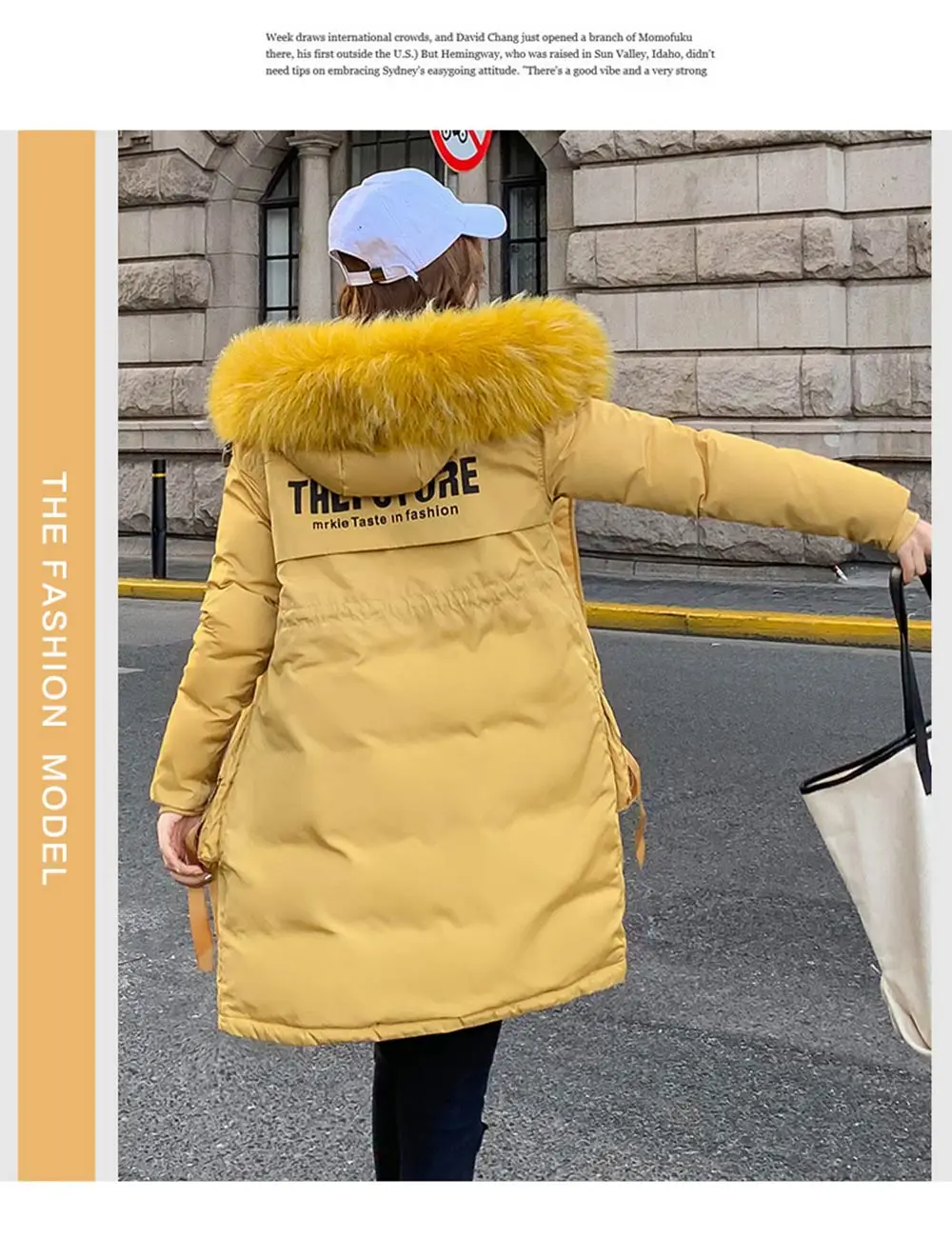 PinkyIsBlack Winter Jacket Women Large Fur Collar Down Wadded Jacket Female Long Parkas Cotton-padded Thicken Women Winter Coat