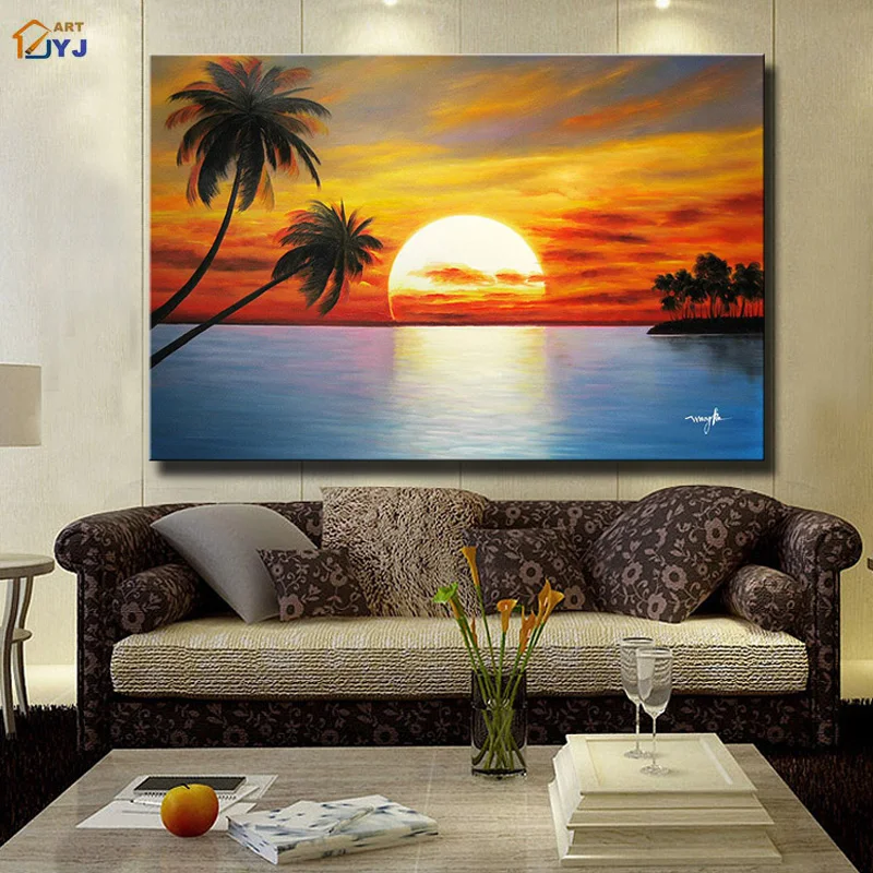 Buy Sunrise Seascape Canvas Wall Art Picture Hand