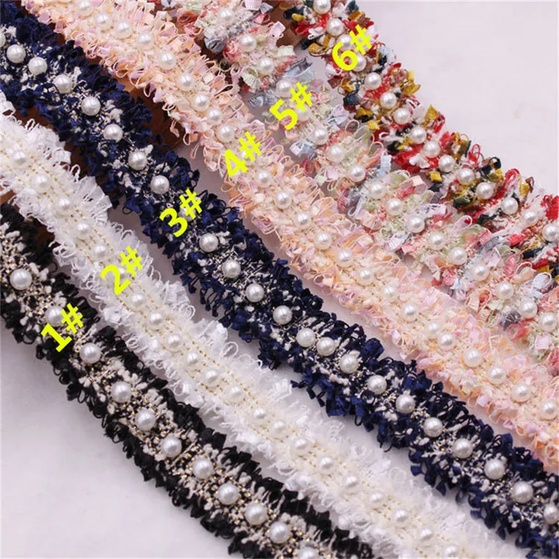 

1Yard Bohemian Lace Trim Ethnic Embroidery Lace Ribbon Colorful Round Ball Tassel Pompom Beads Pendant Collars Accessories 010