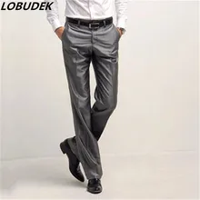 Черные белые серые брюки Свадебный, выпускной, для жениха мужские брюки локомотив мозаичный костюм Формальные вечерние хорошего качества