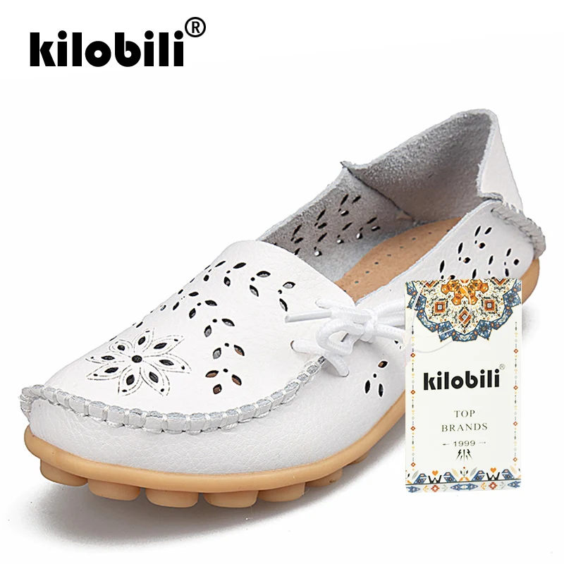 Kilobili/2019 г. летние женские туфли на плоской подошве балетки из натуральной кожи с