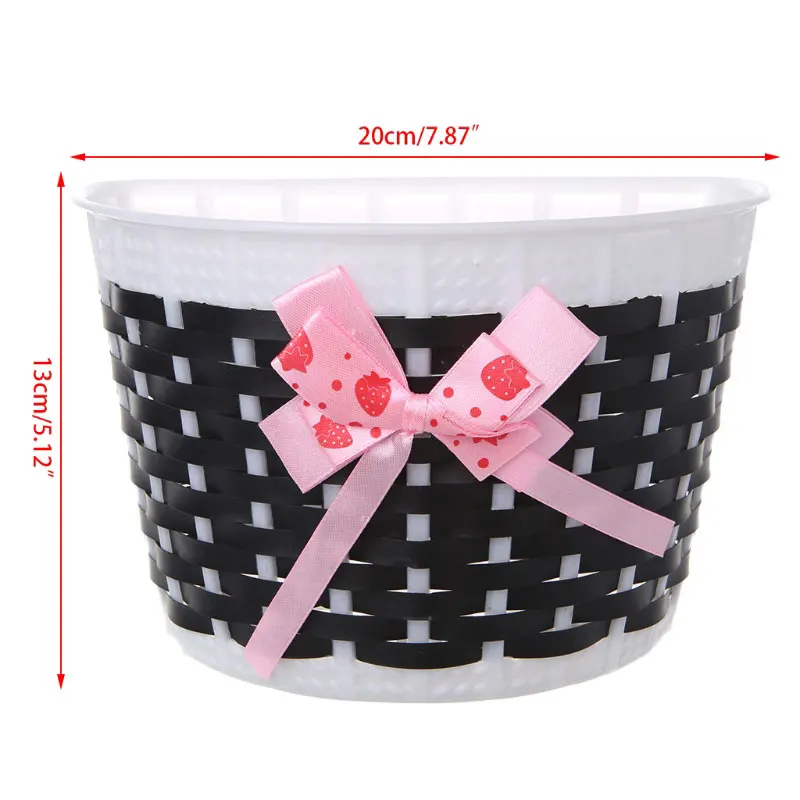 Best 2019 Lovely Chird Girl Gifts Bicycle Scooter Basket Children Bike Plastic Knitted Bow Knot Front Handmade Bag Sport Accessory 1 Best 2019 Lovely Chird Girl Gifts Bicycle Scooter Basket Children Bike Plastic Knitted Bow Knot Front Handmade Bag Sport Accessory 1