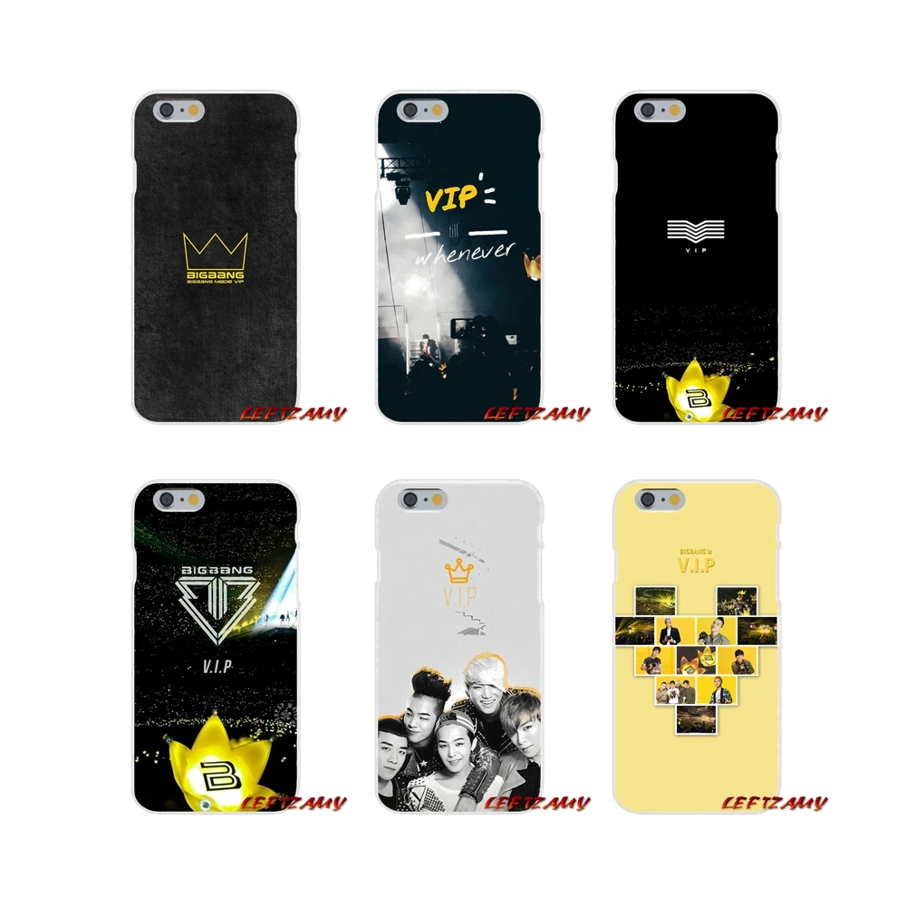 For iPhone X XR XS MAX 4 4S 5 5S 5C SE 6 6S 7 8 Plus design kpop bingbang VIP Logo G DRAGON Accessories Phone Cases Covers | Мобильные