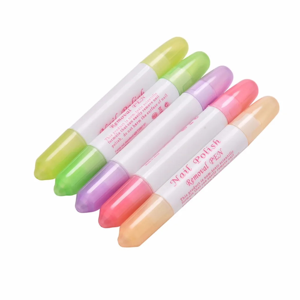

1X Nail Art Polish Corrector Remover Pen with 3 Tips Nail Polish Remover Pen Manicure Cleaner UV Gel Polish Remover Wrap Tool