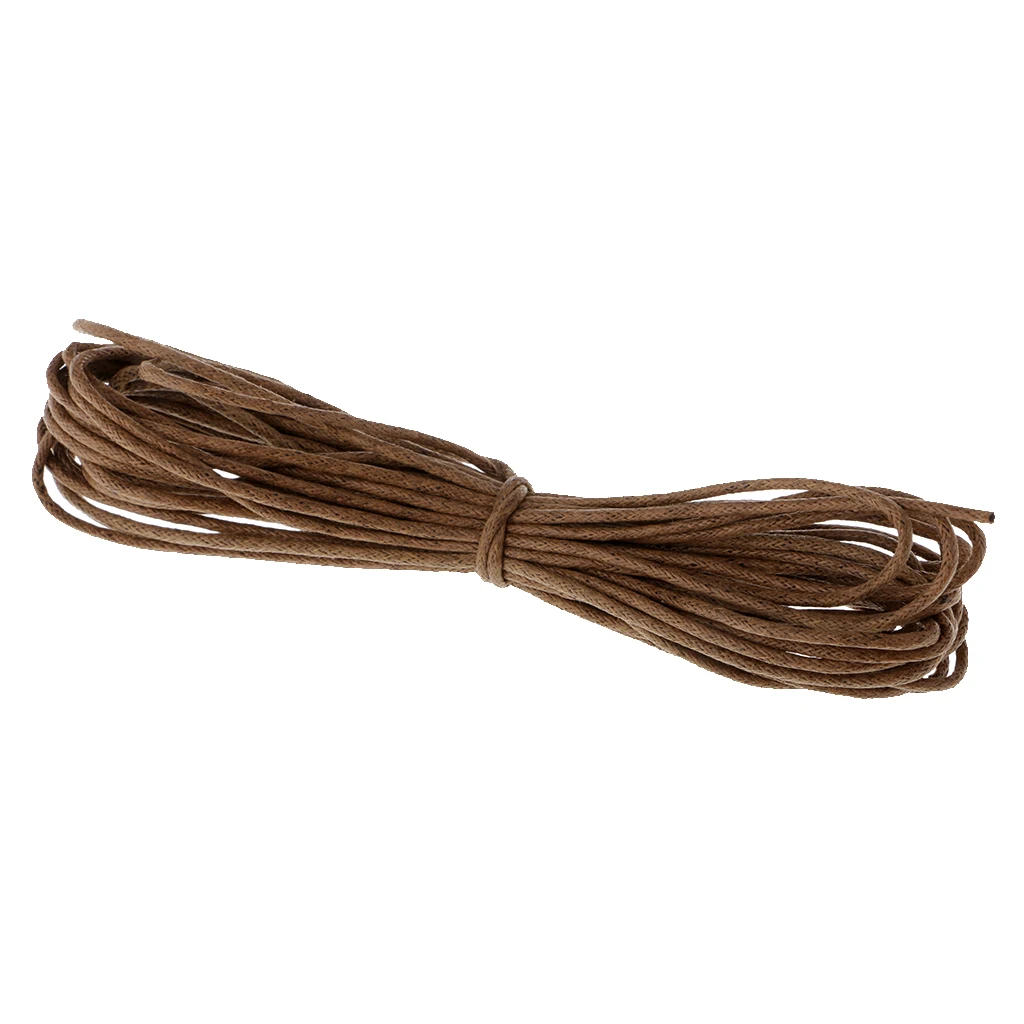 10yd 1.5mm Durable Handmade Leather String Jewelry Making Bracelet DIY Thread Cord for Necklace Bracelet Anklet Craft
