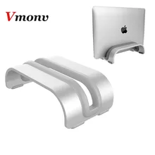 Vmonv Подставка под лэптоп из алюминиевого сплава подставка для MacBook Acer Dell lenovo Вертикальная База твердый кронштейн для ноутбука ноутбук охлаждающая подставка