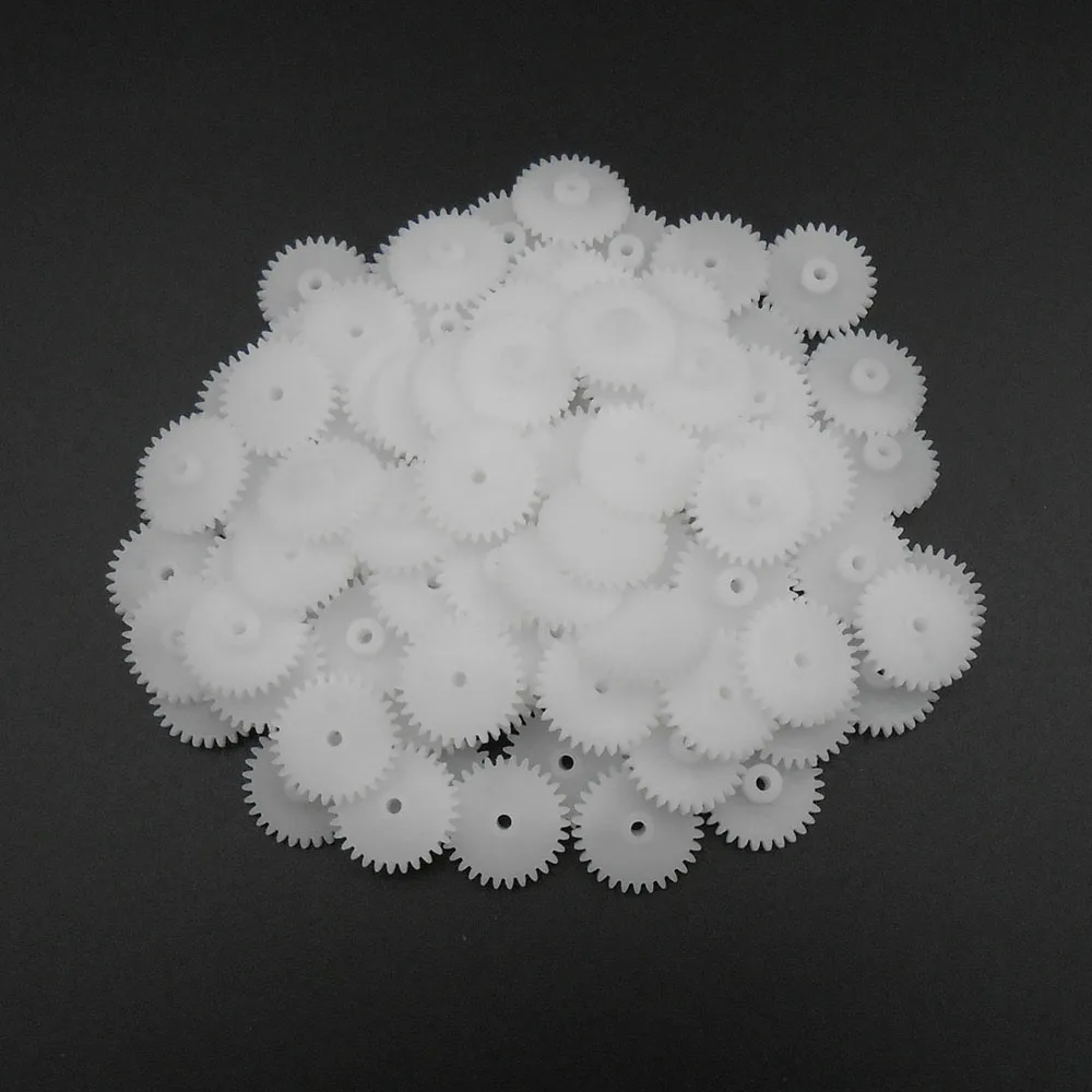 Engrenage Double Couche En Plastique Module 0.5 - 8T Et 21T - Trou 2mm - Lot De 5 Pour Modélisme