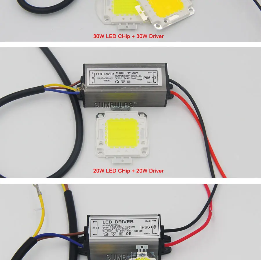 ac 110V 220V 100W 50w 30w 20w led chip light lamp led driver (11)