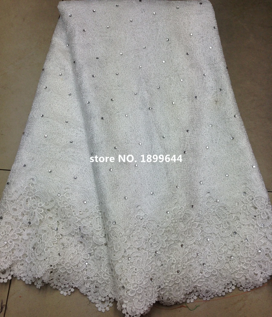 

Бесплатная доставка DHL! Высококачественная уникальная кружевная шнуровка с камнями/гипюровая кружевная ткань с камнями для свадебного платья. ML238