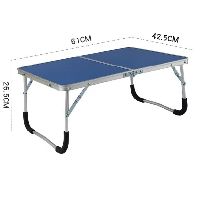 Picnic Simple mesa plegable Durable Portable aleación de aluminio barbacoa Mesa parque de senderismo Camping viajes al aire libre Ultra-ligero escritorio LY143