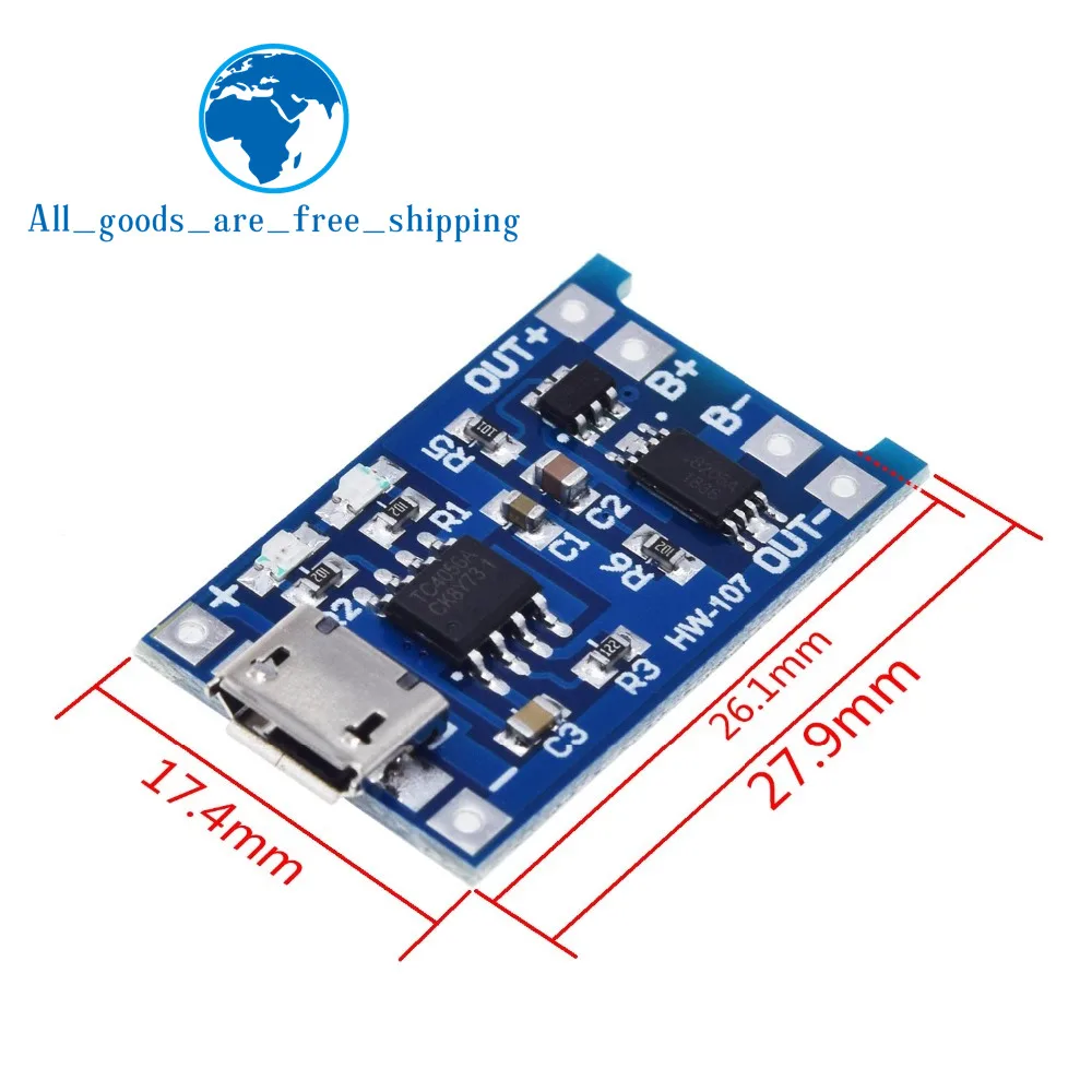 DIY Kit Micro USB 5V 1A 18650 TP4056 модуль зарядного устройства литиевой батареи+ 600MA SB мобильный Мощность Boost доска+ 18650 Батарея Коробка Чехол - Цвет: 18650  MICRO