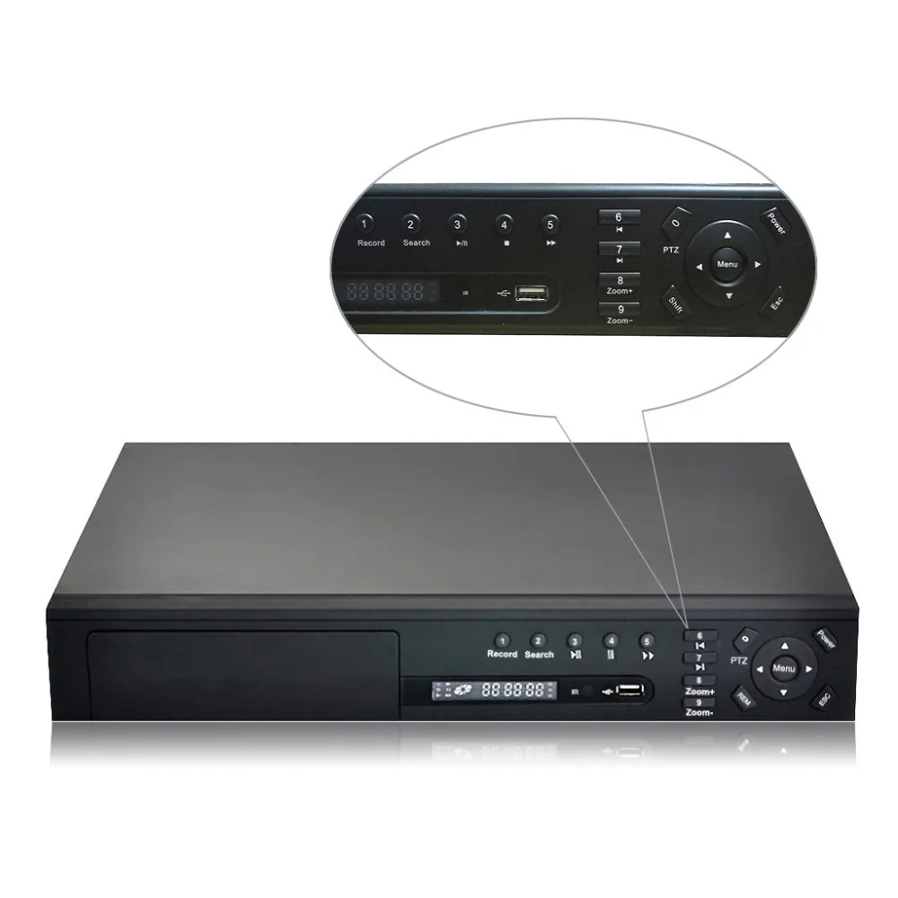  Nuevo Canal 24CH HD 1080 P 4 * HDD Puerto CCTV grabadora de vídeo NVR híbrido AHD DVR + 1080N 3 -en