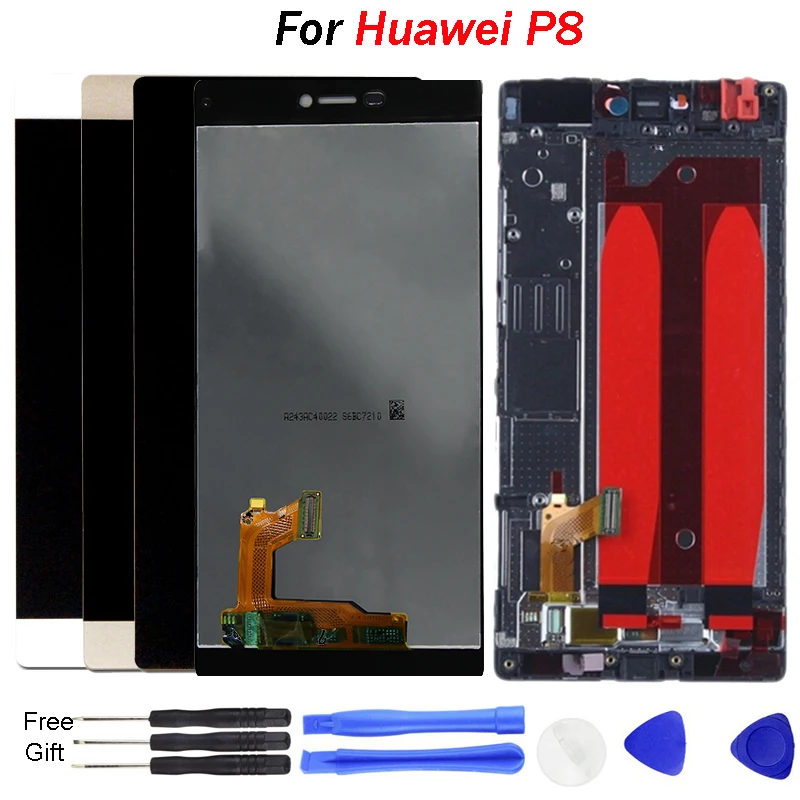 

For Huawei P8 LCD Display Touch Screen Digitizer Assembly Replacement with Frame 5.2 Inch For Huawei P8 GRA_L09 GRA_UL00 GRA-L09