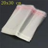 20*30cm Clear Resealable Cellophane/BOPP/Poly Bags Transparent Opp for plastic storage bag Self Adhesive Seal free shipping 1