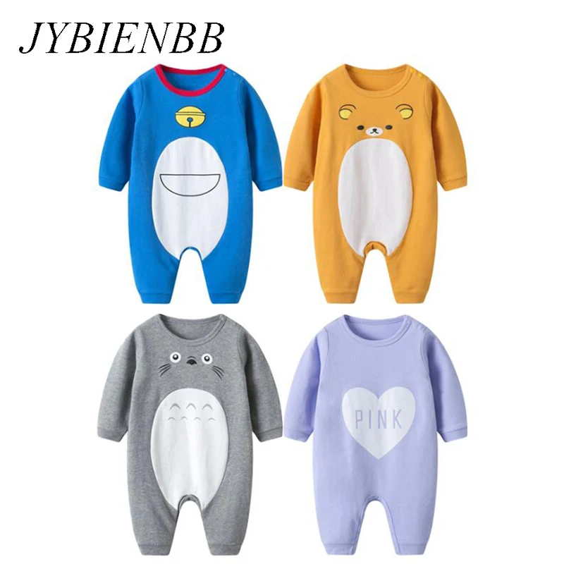Детские хлопковые пижамы Rilakkuma Doraemon Totoro комбинезоны для новорожденных