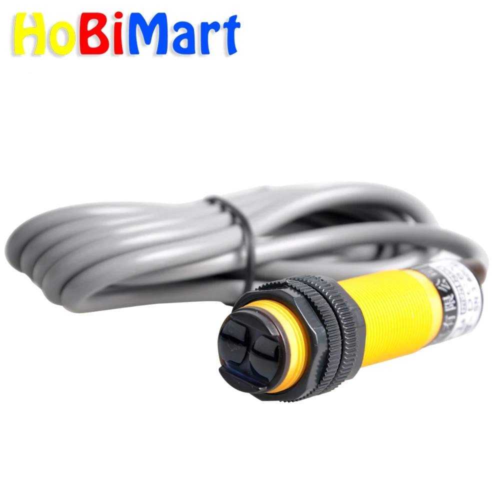 

HoBiMart E18D80NK 380cm adjustable infrared obstacle avoidance sensor proximity switch smart car robot #D038-a