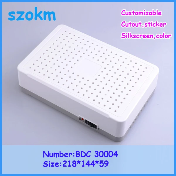 

1 piece free shipping plastic junction box abs pcb enclosure box project 218x144x59 mm