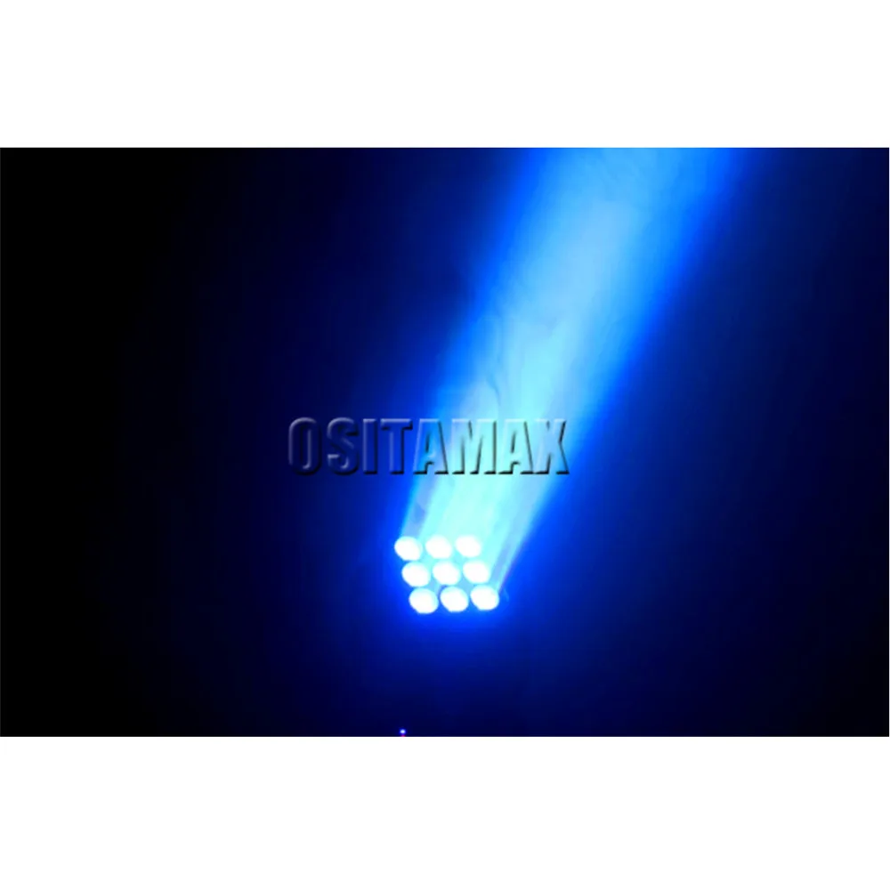 4 шт. 9x12 Вт rgbw 4в1 dj матрица blinder led аудитория перемещение головы мыть освещение