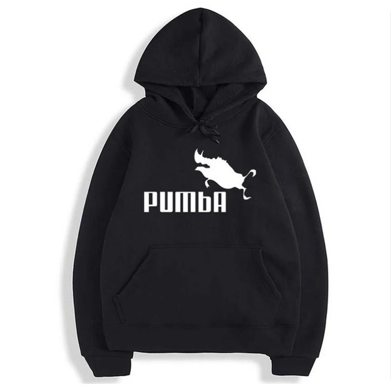 2016 Pumba Black Hooded Sweatshirt with Hoodies Men Brand in Mens Hoodies and Sweatshirts xxl