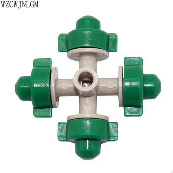 

Garden Dripper Sprayer Nebulizer and Cross Sprayer 6 mm ID Interface Pressure Sprayer Water Mist System 4pcs