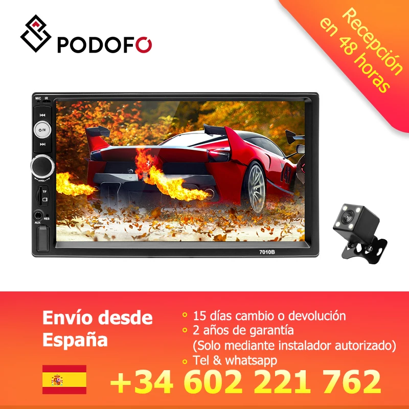 Podofo 2 din radio para coche 7 \