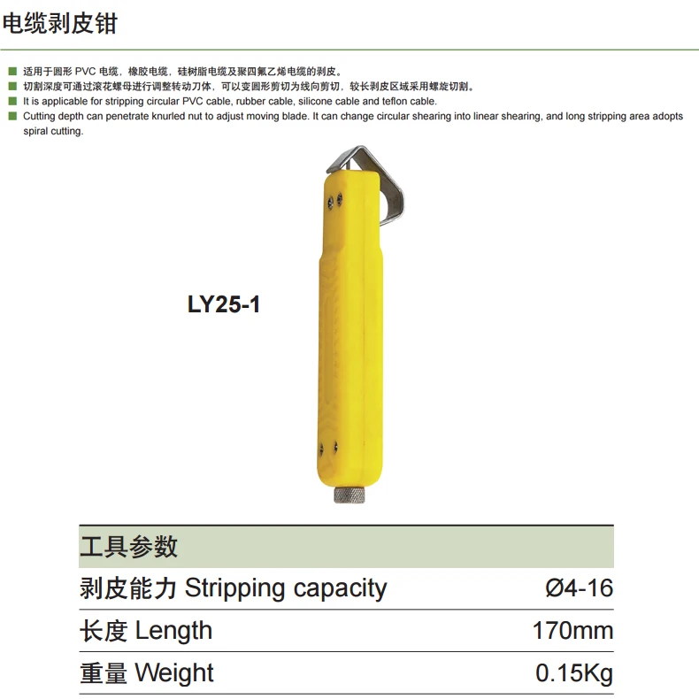 

Wire stripping plier PVC cable wire stripper tool LY25-1 LY25-2 LY25-3 LY35-4 LY25-5 LY25-6
