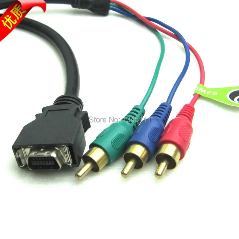 High Quality CN14P D-Terminal To 3RCA3AV 3RCA 3AV Video Adapter Cable Color Component Cable 1m