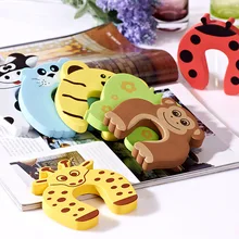 10pcs Animal Cartoon Door Card Baby Safety Door Stopper Finger Protecting Clip Random Color 2019ing