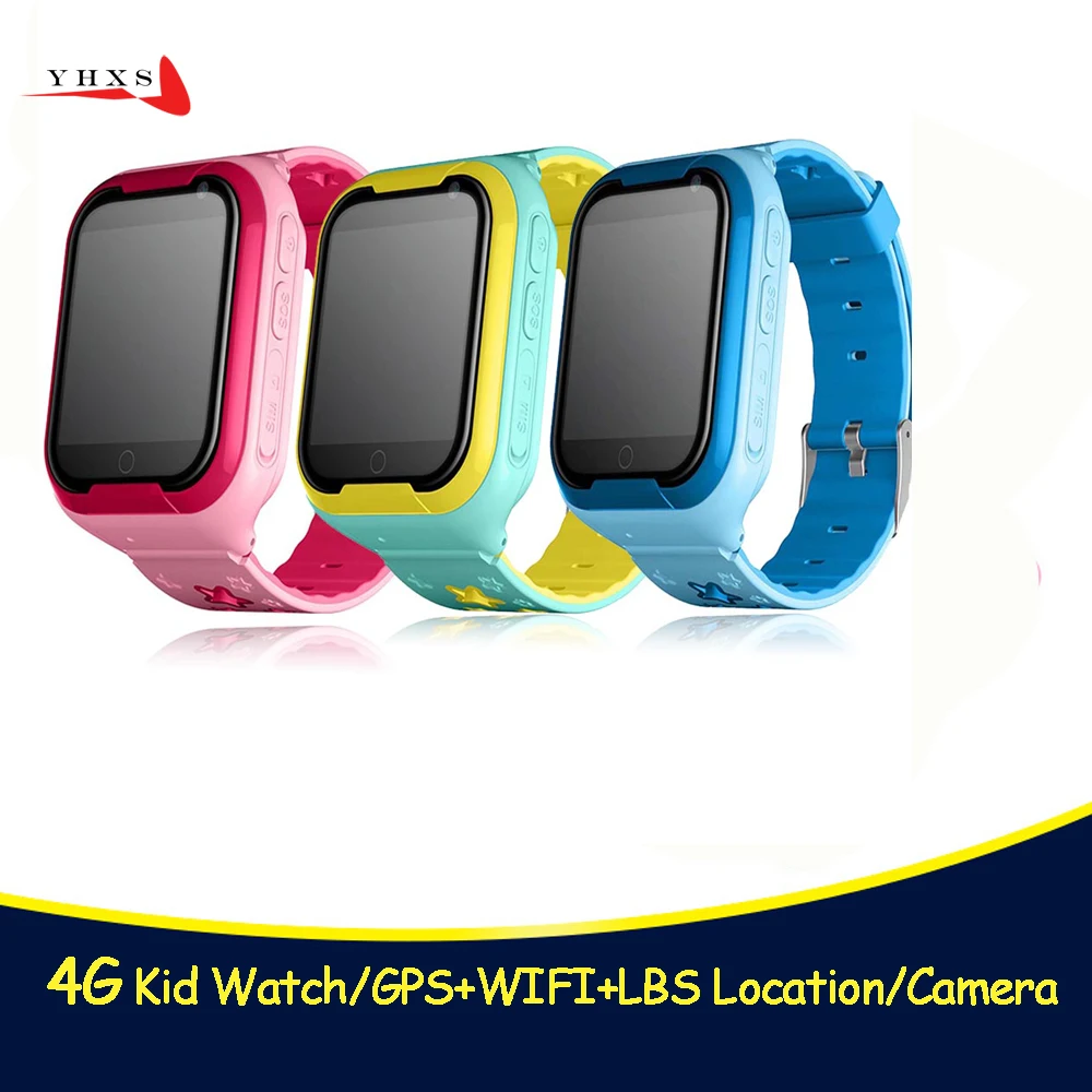 Smart Watch Child Safe Monitor GPS Tracker Kids Android IOS Waterproof Baby SOS Remote Monitor Camera SIM 4G Network Wristwatch 