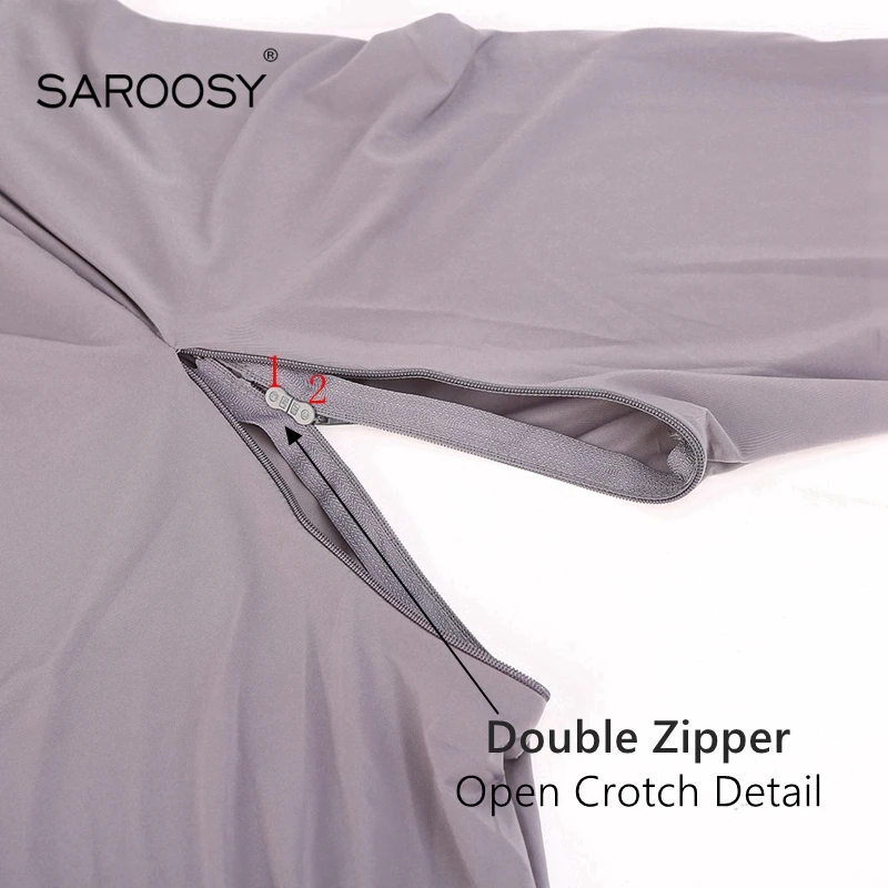 SAROOSY New Sexy Deep V Open Cup and Open Crotch Bodysuit for Women Choker Necklace Collar Hot Lingerie Double Zip Bodystockings SAROOSY New Sexy Deep V Open Cup and Open Crotch Bodysuit for Women Choker Necklace Collar Hot Lingerie Double Zip Bodystockings
