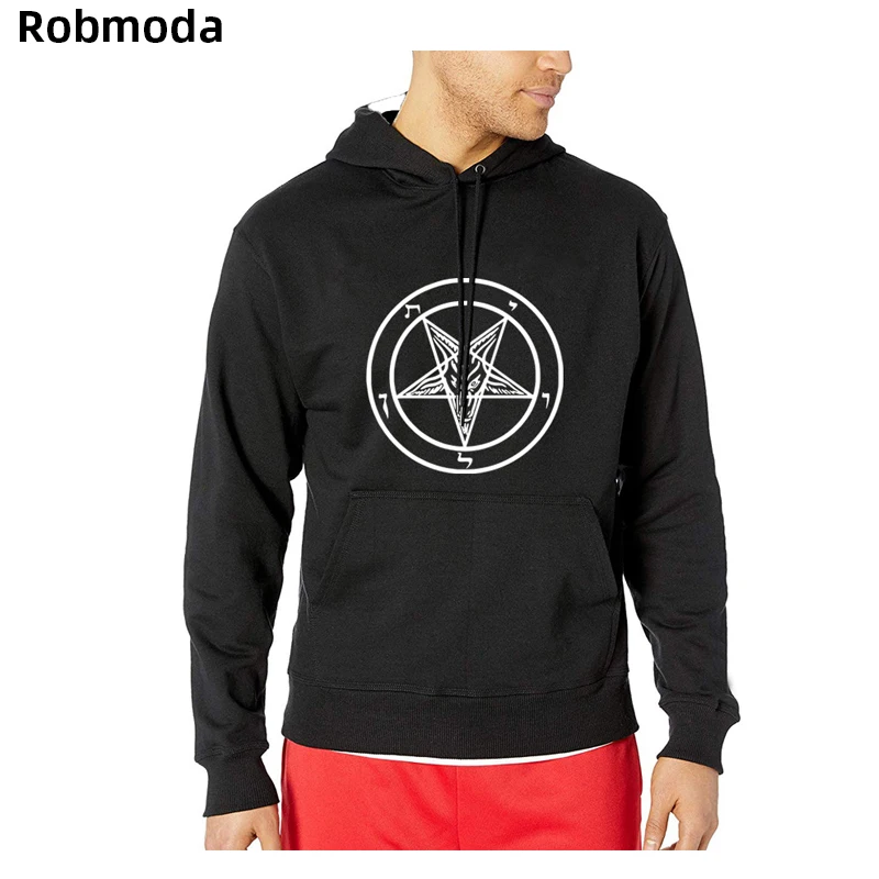 

Spring Autumn Gothic pentagram occult satan Men's fashion hoodies man hip hop Sweatshirt Jacket Tops Harajuku hooded streetwear