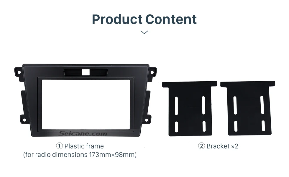 Seicane 2 DIN автомобиля радио Панель отделка комплект для 2006- Mazda CX-7 Авто Стерео Установка отделка панель CD рамка автомобиля