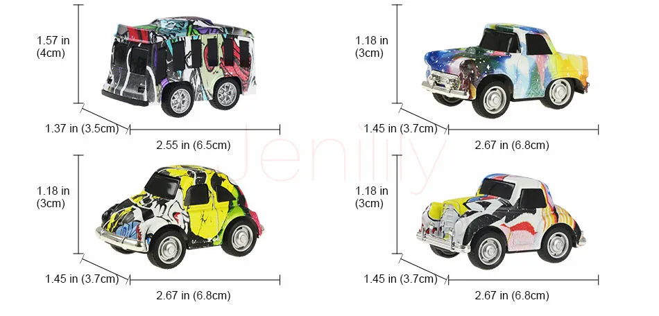 8 pcs/set Graffiti Style Alloy Car Pull Back Diecast Model Toy Vehicle Educational Toys Christmas Birthday Gift Boys Children