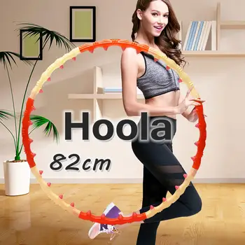 

82cm Weighted Hoola Hoop Magnetic Massage Ball Abdominal Exercise Gymnastics Fitness Health Fashion