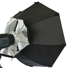 Octagon 8 Pole 60cm White Foldable Beauty Dish Softbox with Bowens Mount for Studio Strobe Flash