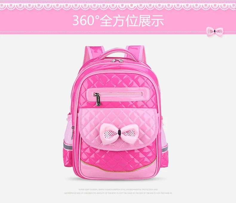 Das Crianças mochila Ortopédico Primário princesa Escola