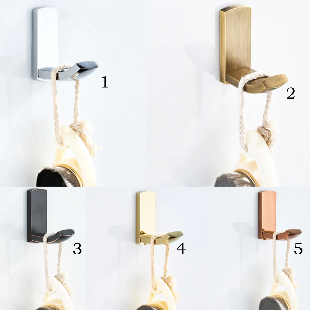 Vintage Brass Coat Hook Single Towel/Robe Clothes Hook for Bath Kitchen Garage Heavy Duty Contemporary Hotel Style Wall Mounted